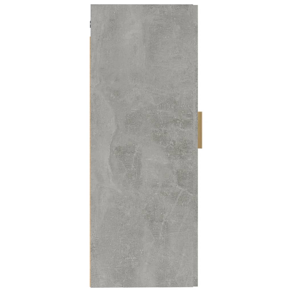 Dulap de perete, gri beton, 35x34x90 cm, lemn compozit Lando - Lando