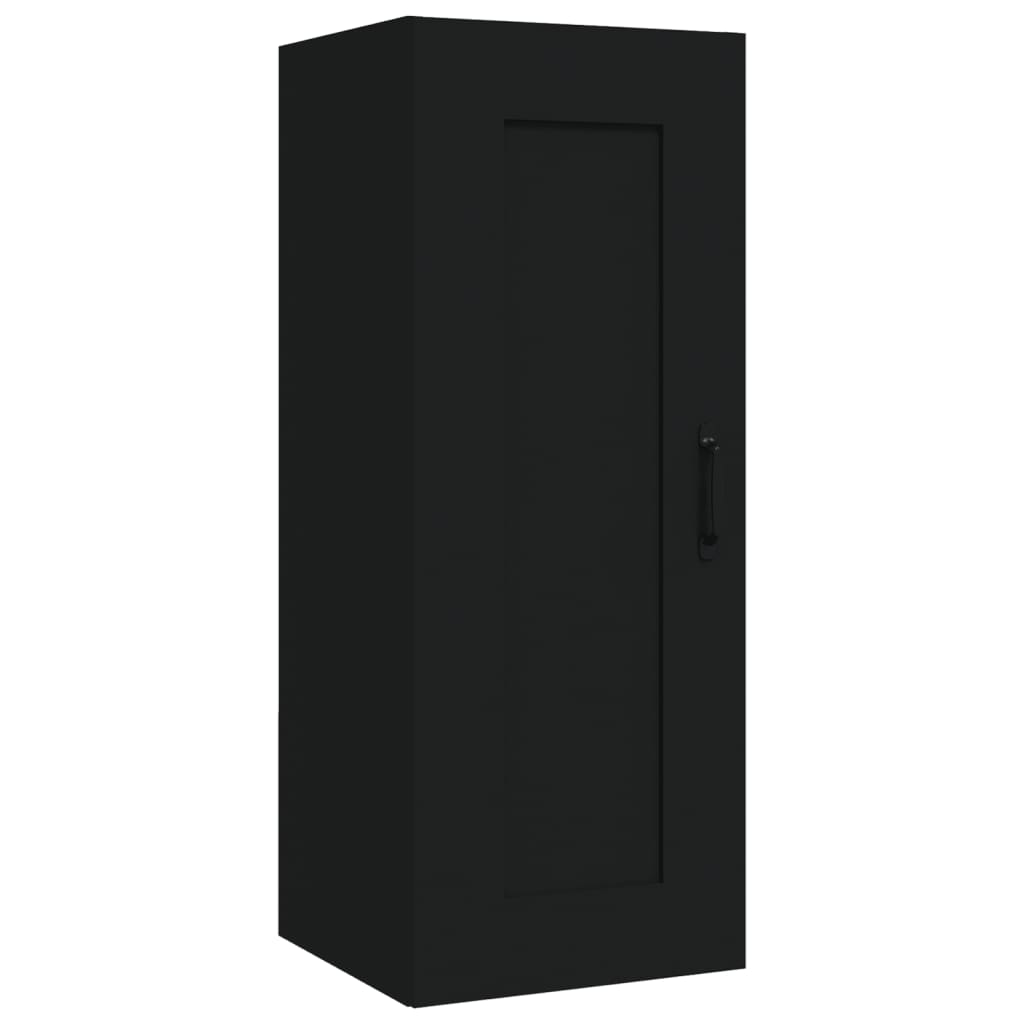 Dulap de perete, negru, 35x34x90 cm, lemn prelucrat - Lando