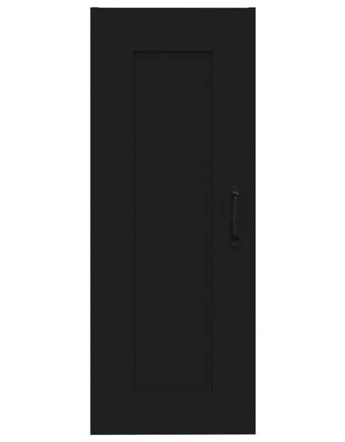 Încărcați imaginea în vizualizatorul Galerie, Dulap de perete, negru, 35x34x90 cm, lemn prelucrat - Lando
