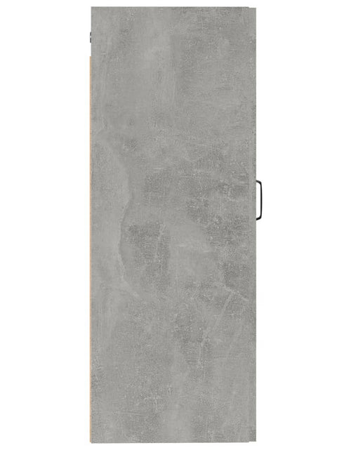 Încărcați imaginea în vizualizatorul Galerie, Dulap suspendat, gri beton, 35x34x90 cm, lemn prelucrat - Lando
