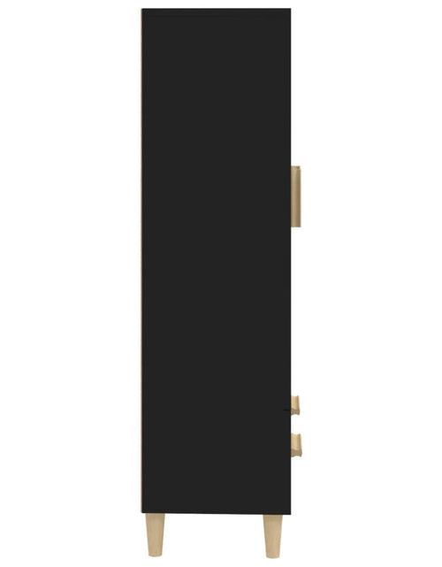 Загрузите изображение в средство просмотра галереи, Dulap înalt, negru, 70x31x115 cm, lemn compozit - Lando
