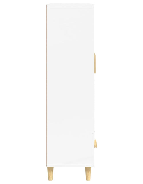 Încărcați imaginea în vizualizatorul Galerie, Dulap înalt, alb extralucios, 70x31x115 cm, lemn prelucrat Lando - Lando
