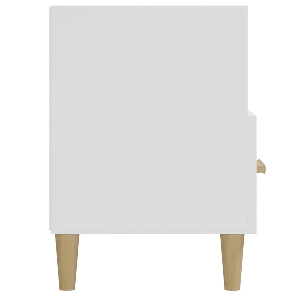 Comodă TV, alb, 102x36x50 cm, lemn compozit Lando - Lando
