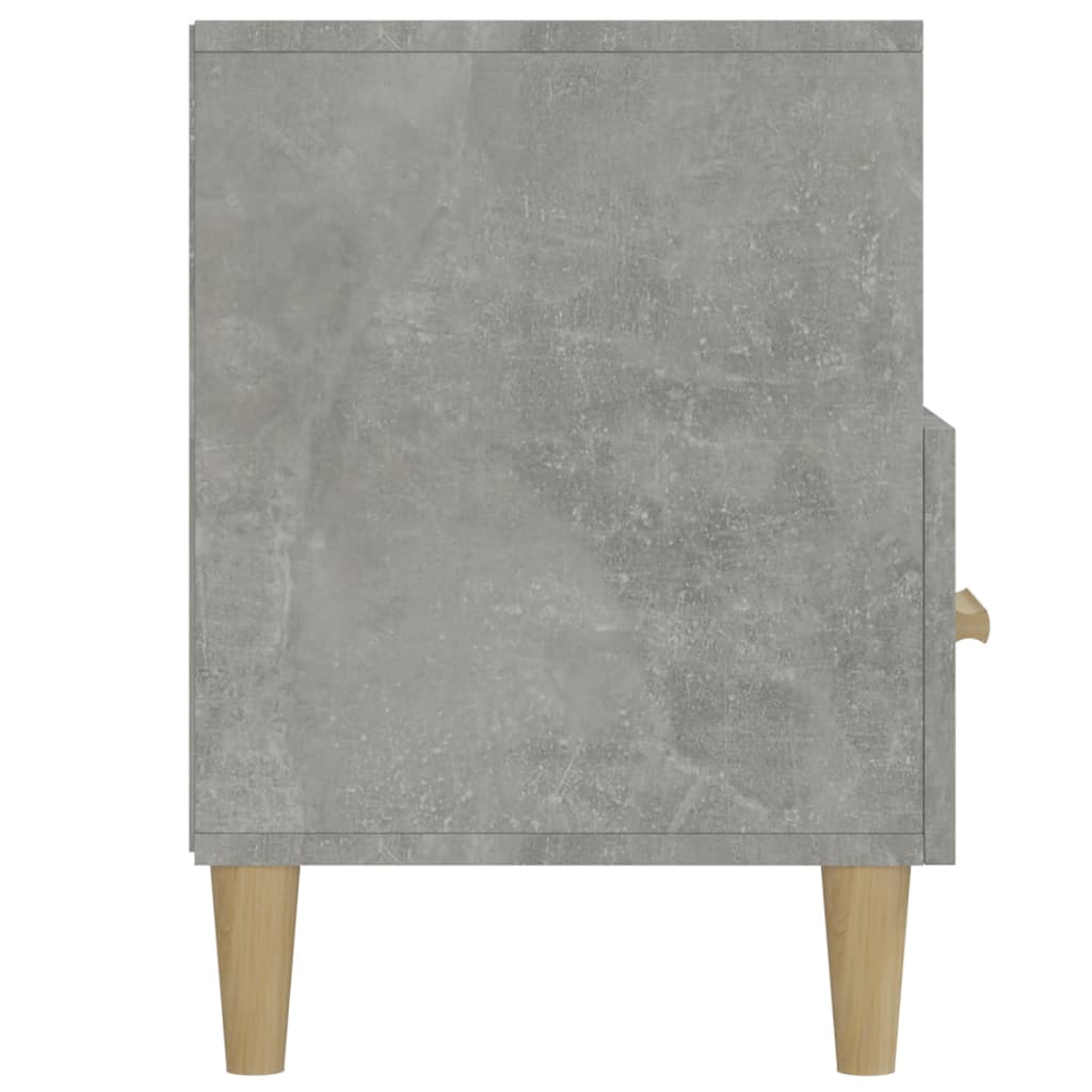 Dulap TV, gri beton, 102x36x50 cm, lemn prelucrat Lando - Lando