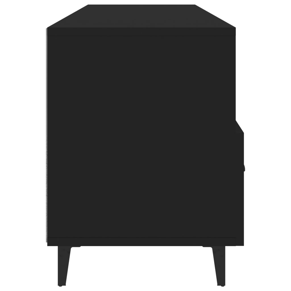 Comodă TV, negru, 102x35x50 cm, lemn compozit Lando - Lando