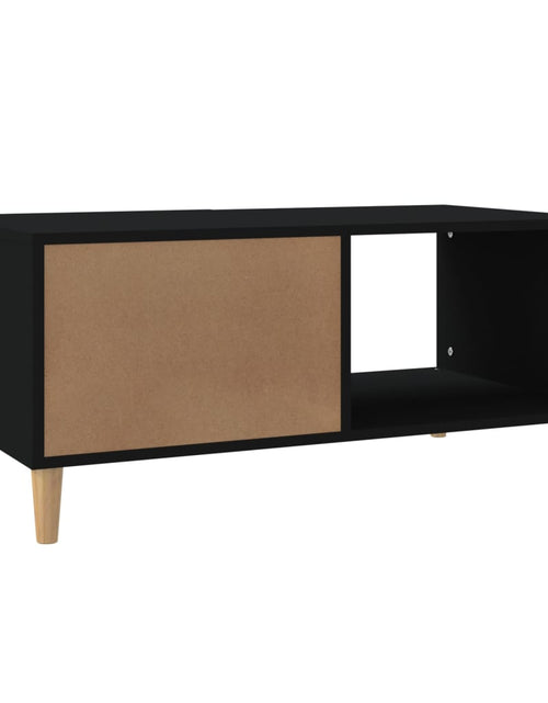 Încărcați imaginea în vizualizatorul Galerie, Măsuță de cafea, negru, 89,5x50x40 cm, lemn compozit - Lando

