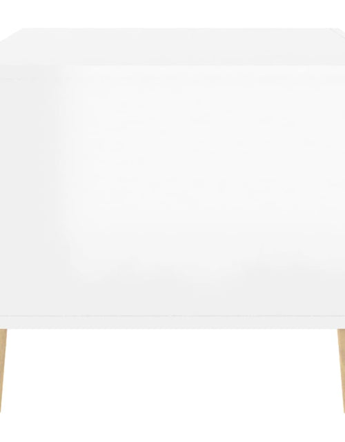 Încărcați imaginea în vizualizatorul Galerie, Măsuță de cafea, alb extralucios, 89,5x50x40 cm, lemn prelucrat - Lando
