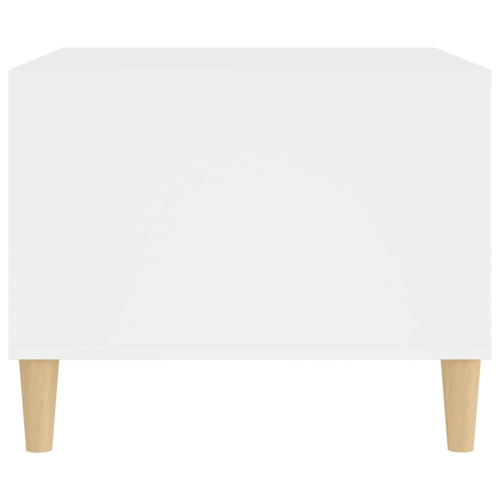 Măsuță de cafea, alb, 60x50x40 cm, lemn compozit - Lando