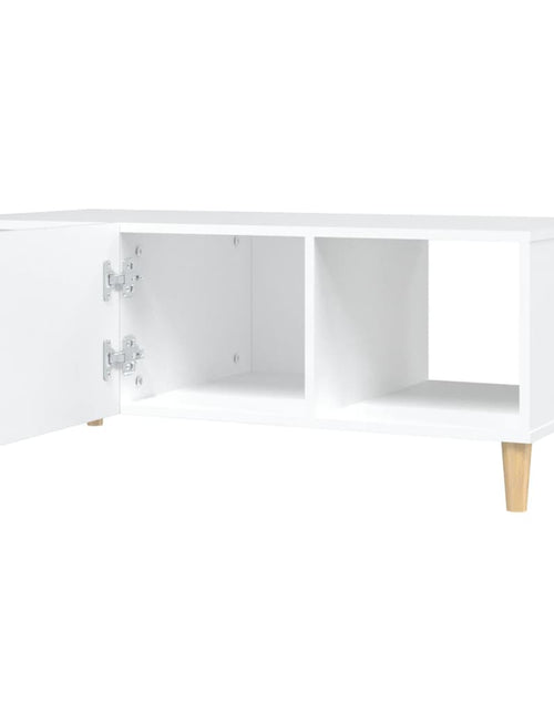 Încărcați imaginea în vizualizatorul Galerie, Măsuță de cafea, alb, 102x50x40 cm, lemn compozit - Lando
