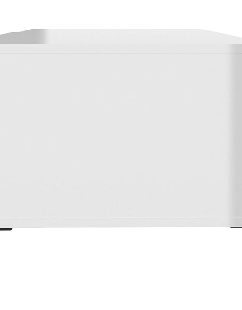 Загрузите изображение в средство просмотра галереи, Măsuță de cafea, alb extralucios, 102x50x40 cm, lemn prelucrat Lando - Lando
