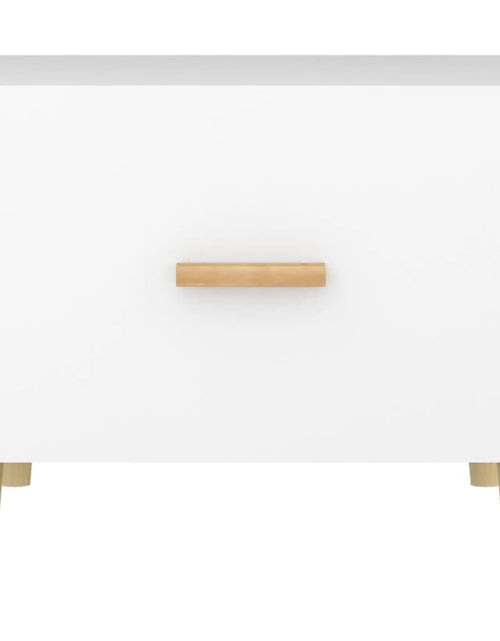 Загрузите изображение в средство просмотра галереи, Măsuțe de cafea, 2 buc., alb, 50x50x40 cm, lemn compozit Lando - Lando
