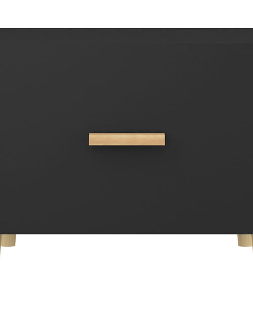 Загрузите изображение в средство просмотра галереи, Măsuță de cafea, negru, 50x50x40 cm, lemn compozit Lando - Lando
