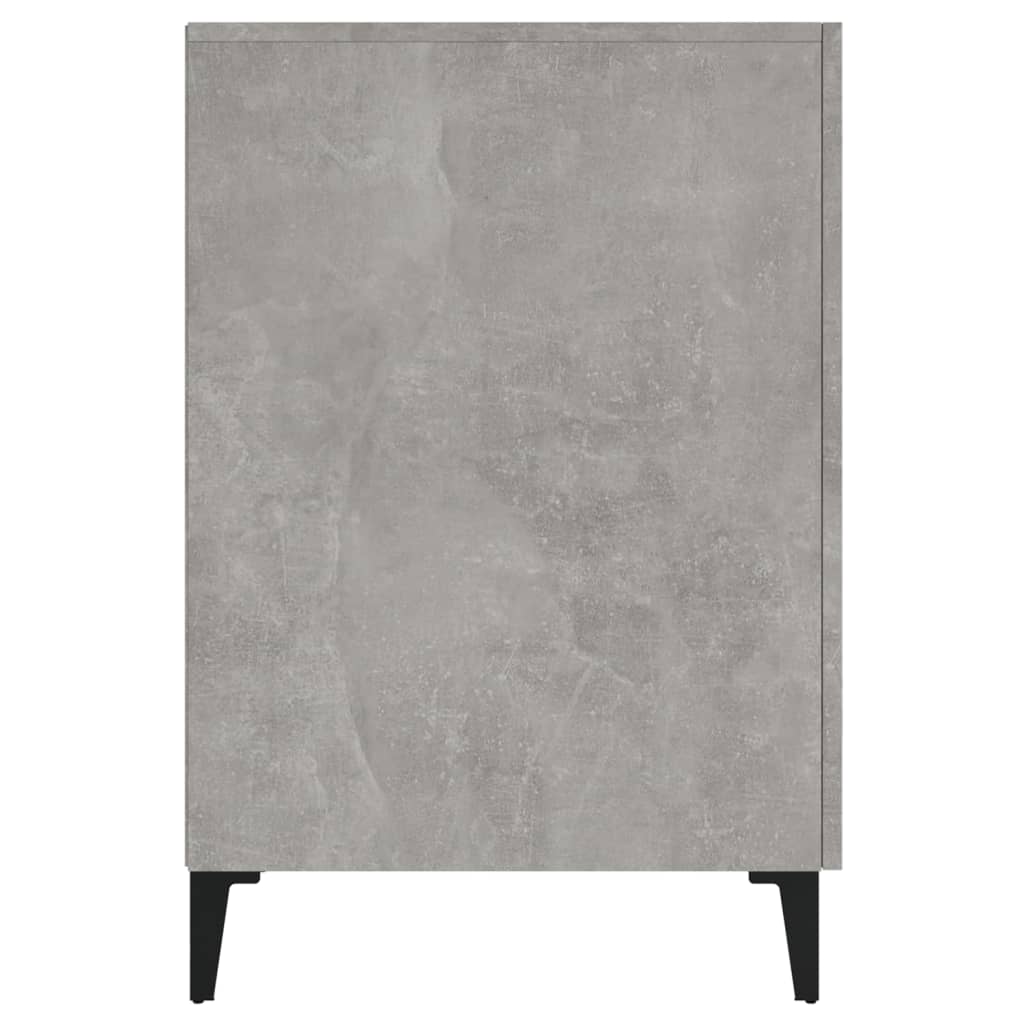 Birou, gri beton, 140x50x75 cm, lemn compozit - Lando