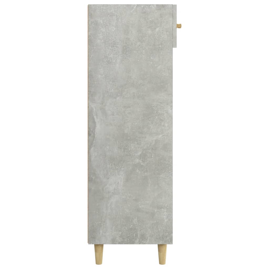 Pantofar, gri beton, 60x35x105 cm, lemn compozit - Lando