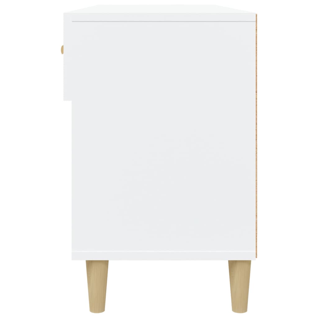 Pantofar, alb, 102x35x55 cm, lemn compozit - Lando