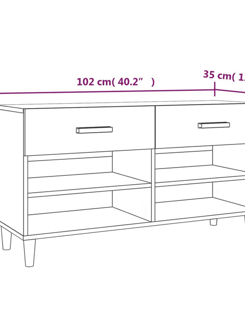 Загрузите изображение в средство просмотра галереи, Pantofar, stejar sonoma, 102x35x55 cm, lemn compozit - Lando
