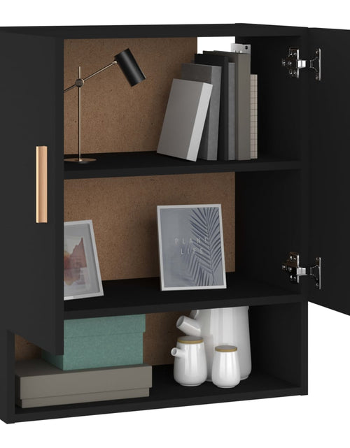 Încărcați imaginea în vizualizatorul Galerie, Dulap de perete, negru, 60x31x70 cm, lemn compozit - Lando
