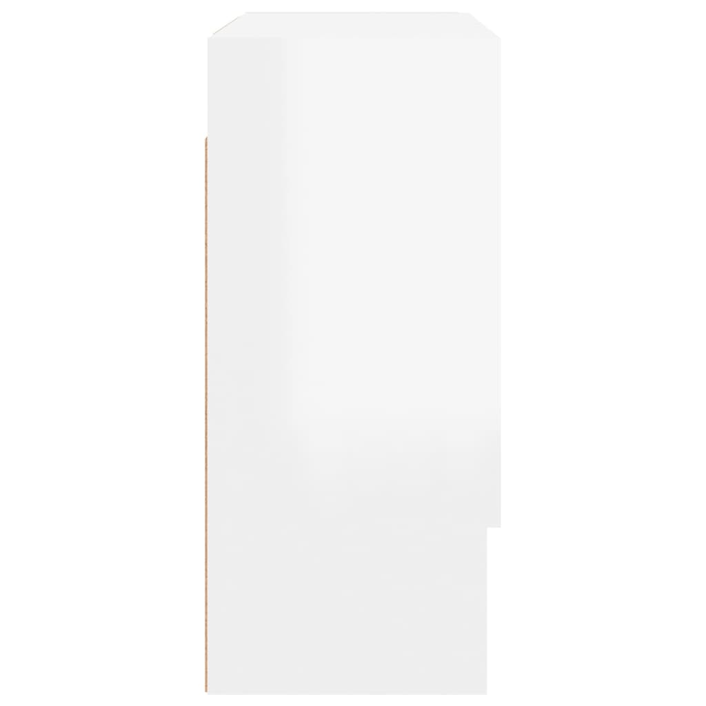 Dulap de perete, alb extralucios, 60x31x70 cm, lemn prelucrat - Lando