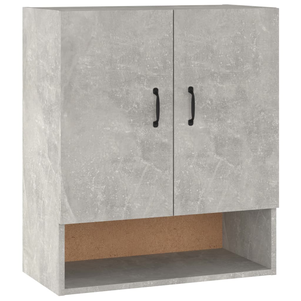 Dulap de perete, gri beton, 60x31x70 cm, lemn prelucrat - Lando