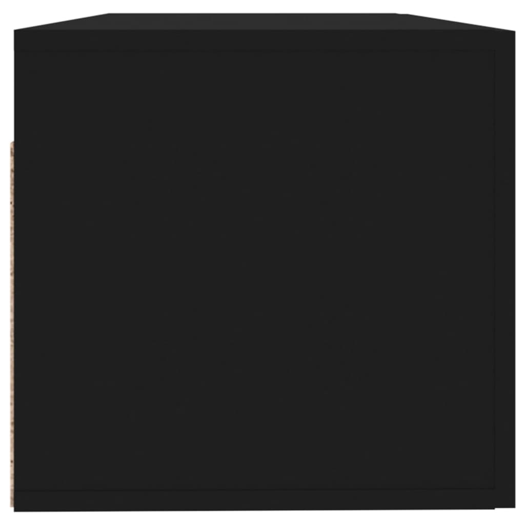 Dulap de perete, negru, 100x36,5x35 cm, lemn prelucrat - Lando