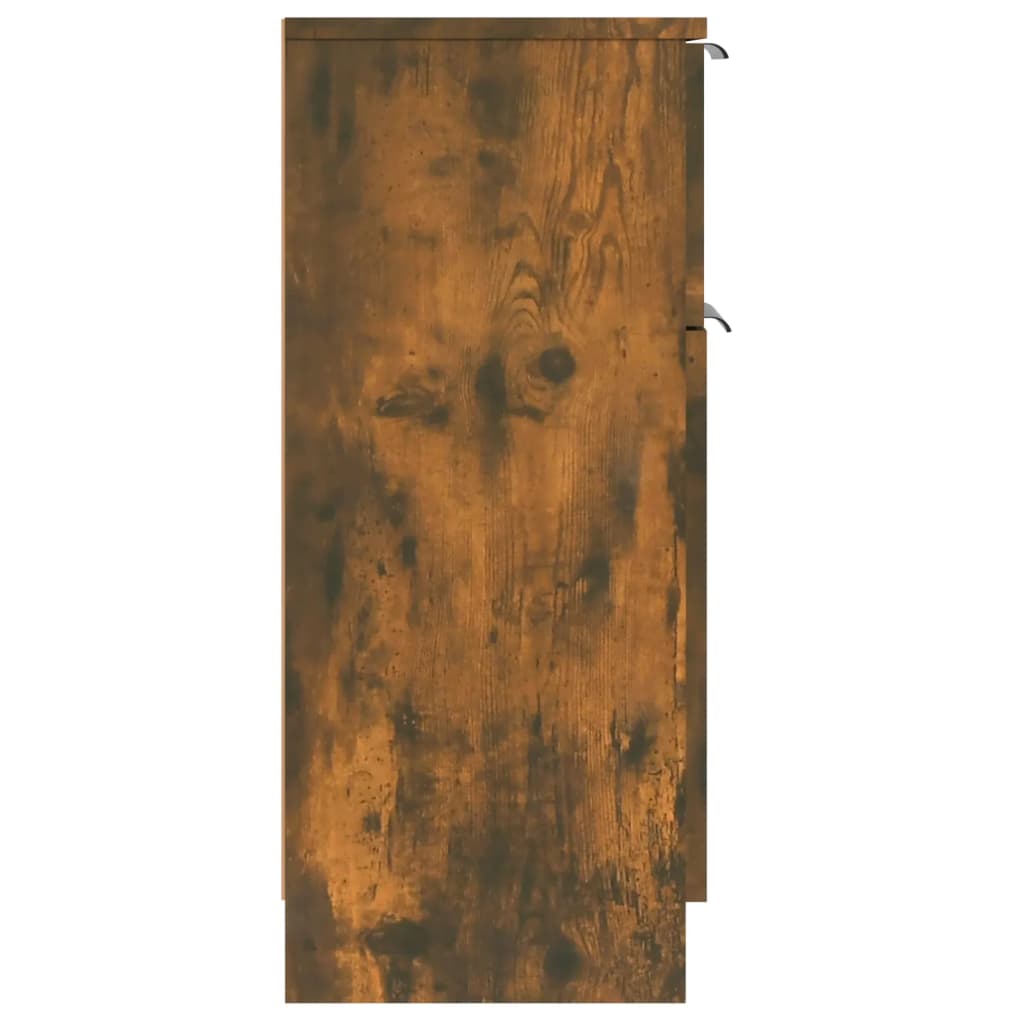 Servantă, stejar fumuriu, 30x30x70 cm, lemn prelucrat Lando - Lando