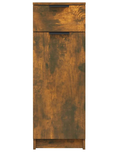 Загрузите изображение в средство просмотра галереи, Dulap de baie, stejar fumuriu, 32x34x90 cm, lemn prelucrat - Lando
