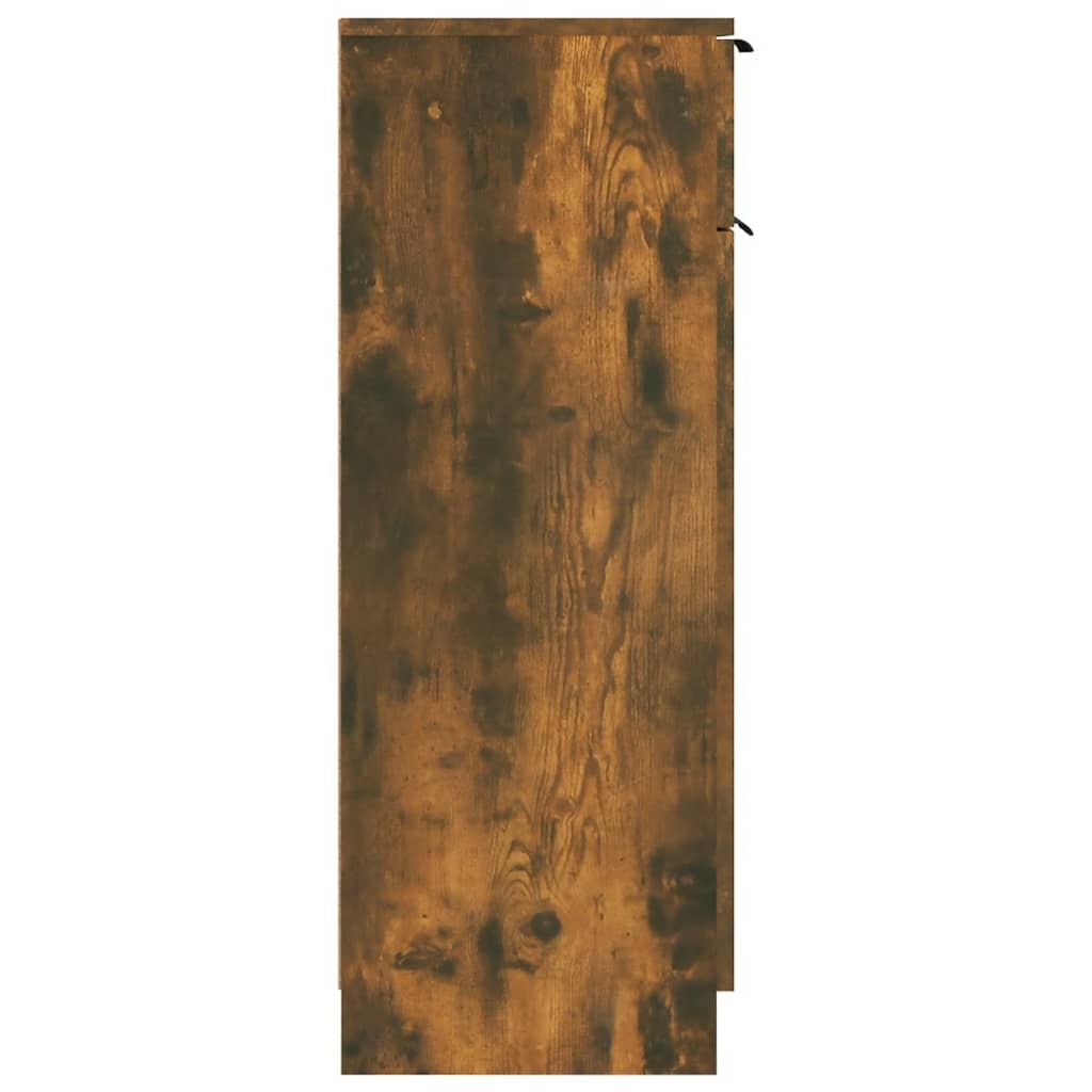 Dulap de baie, stejar fumuriu, 32x34x90 cm, lemn prelucrat - Lando