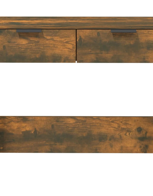Загрузите изображение в средство просмотра галереи, Măsuță consolă, stejar fumuriu, 90x36x75 cm, lemn prelucrat Lando - Lando
