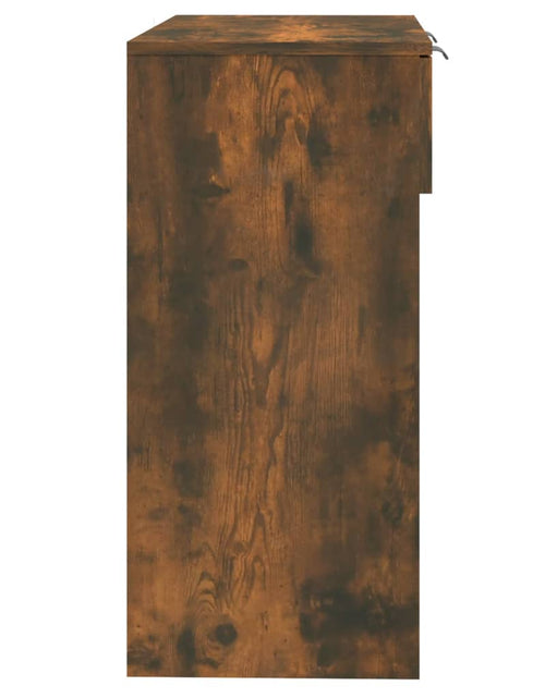 Încărcați imaginea în vizualizatorul Galerie, Măsuță consolă, stejar fumuriu, 90x36x75 cm, lemn prelucrat Lando - Lando
