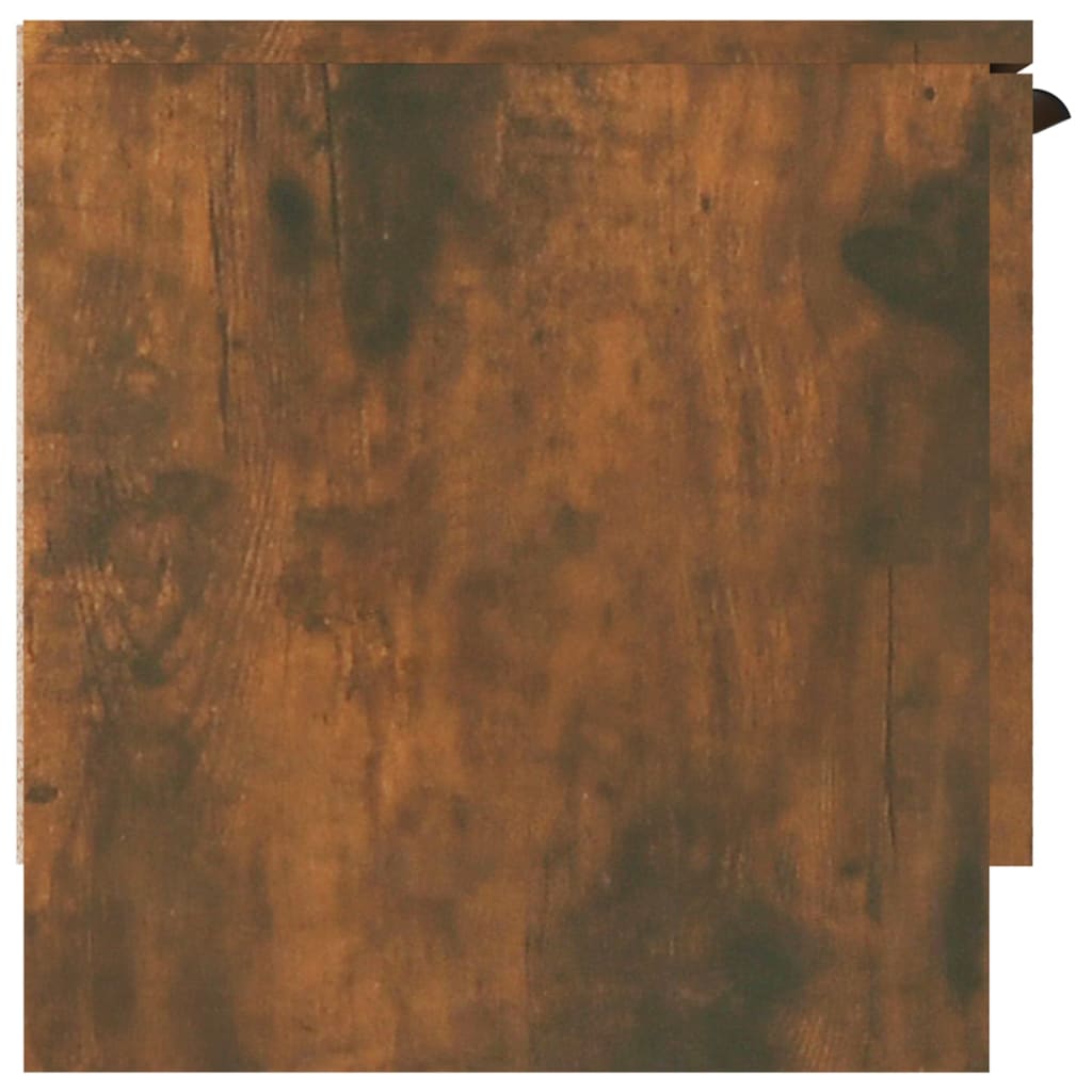 Comodă TV, stejar fumuriu, 102x35x36,5 cm, lemn prelucrat Lando - Lando
