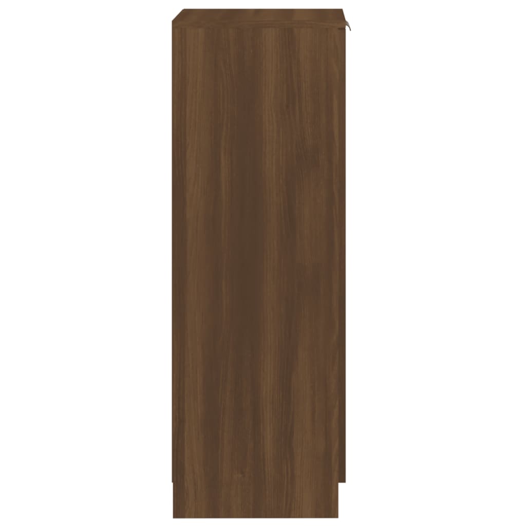 Pantofar, stejar maro, 30x35x100 cm, lemn compozit - Lando