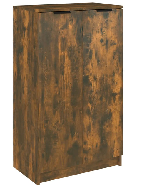 Încărcați imaginea în vizualizatorul Galerie, Pantofar, stejar fumuriu, 59x35x100 cm, lemn compozit - Lando
