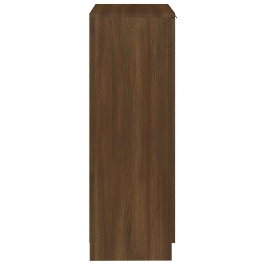 Pantofar, stejar fumuriu, 59x35x100 cm, lemn compozit - Lando