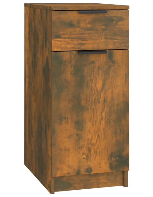 Încărcați imaginea în vizualizatorul Galerie, Dulap de birou, stejar fumuriu, 33,5x50x75 cm, lemn prelucrat - Lando
