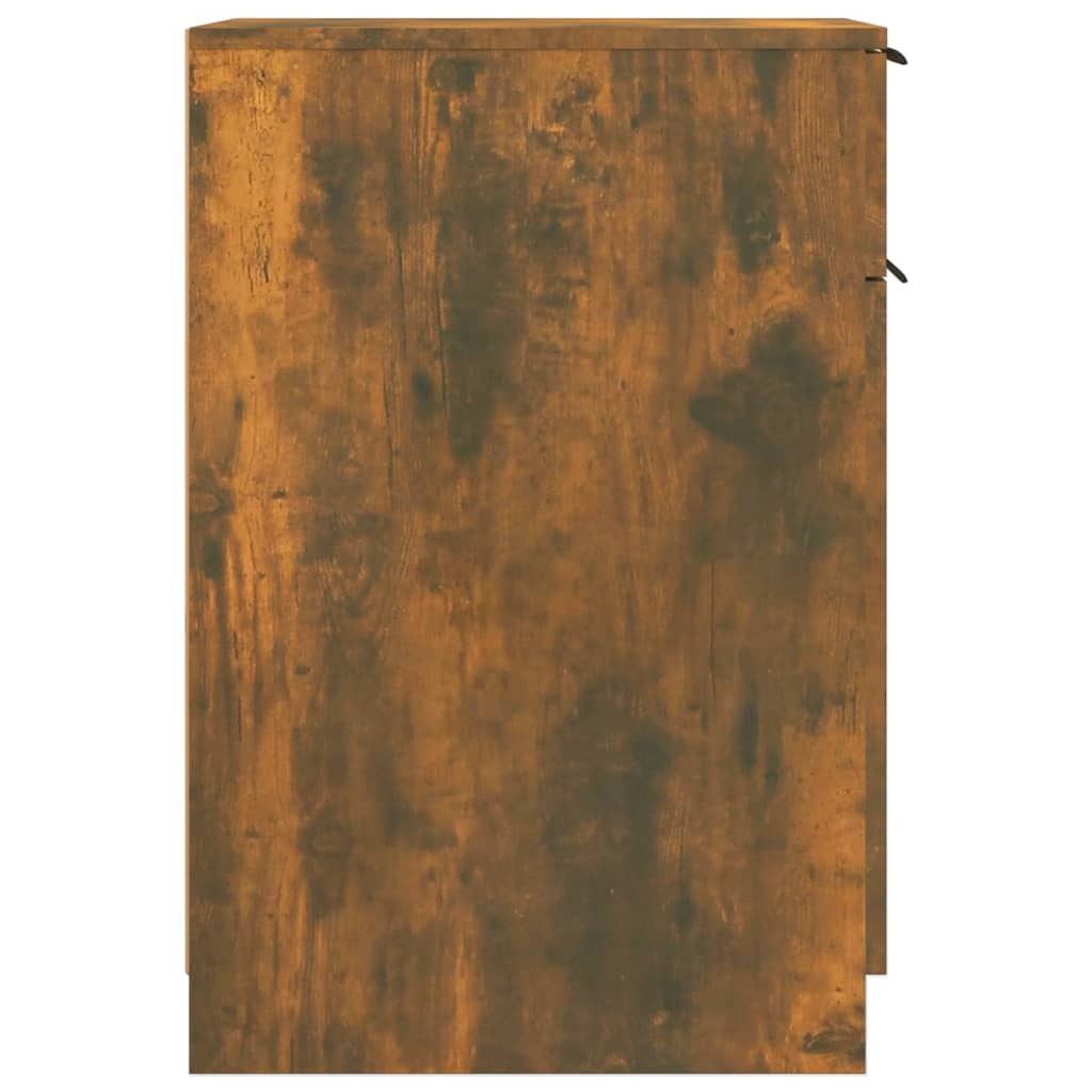 Dulap de birou, stejar fumuriu, 33,5x50x75 cm, lemn prelucrat - Lando