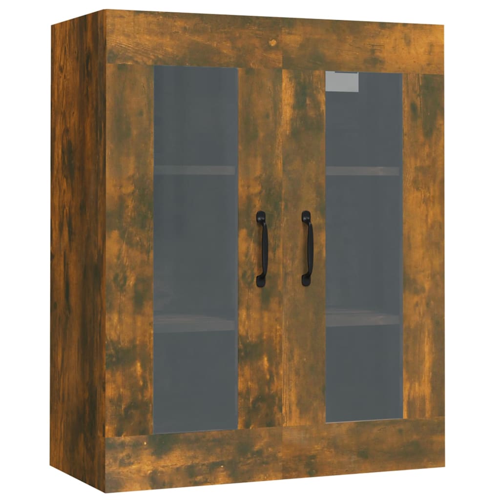 Dulap de perete suspendat, stejar fumuriu, 69,5x34x90 cm Lando - Lando