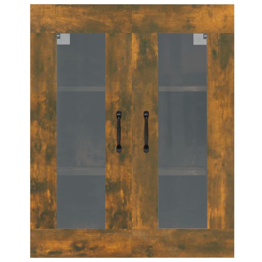 Dulap de perete suspendat, stejar fumuriu, 69,5x34x90 cm Lando - Lando