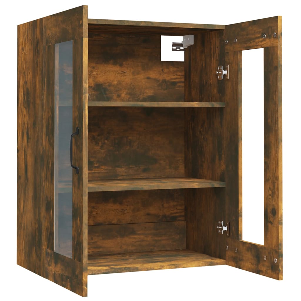 Dulap de perete suspendat, stejar fumuriu, 69,5x34x90 cm Lando - Lando
