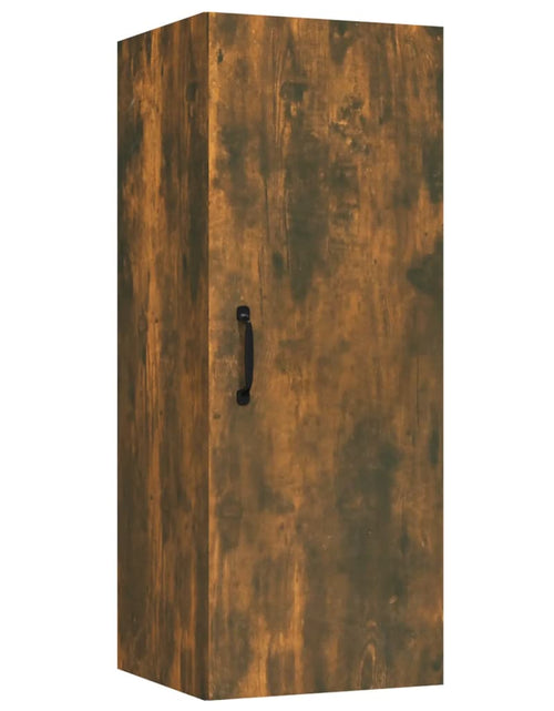 Загрузите изображение в средство просмотра галереи, Dulap de perete suspendat, stejar fumuriu, 34,5x34x90 cm, lemn Lando - Lando
