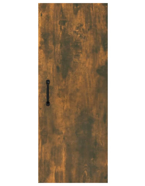 Încărcați imaginea în vizualizatorul Galerie, Dulap de perete suspendat, stejar fumuriu, 34,5x34x90 cm, lemn Lando - Lando
