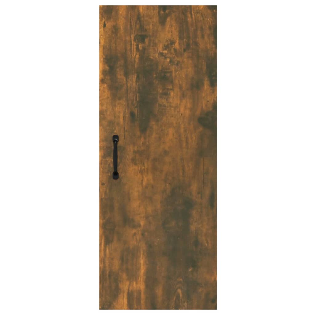 Dulap de perete suspendat, stejar fumuriu, 34,5x34x90 cm, lemn Lando - Lando