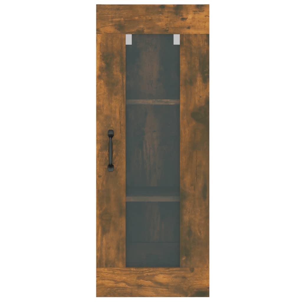 Dulap de perete suspendat, stejar fumuriu, 34,5x34x90 cm Lando - Lando
