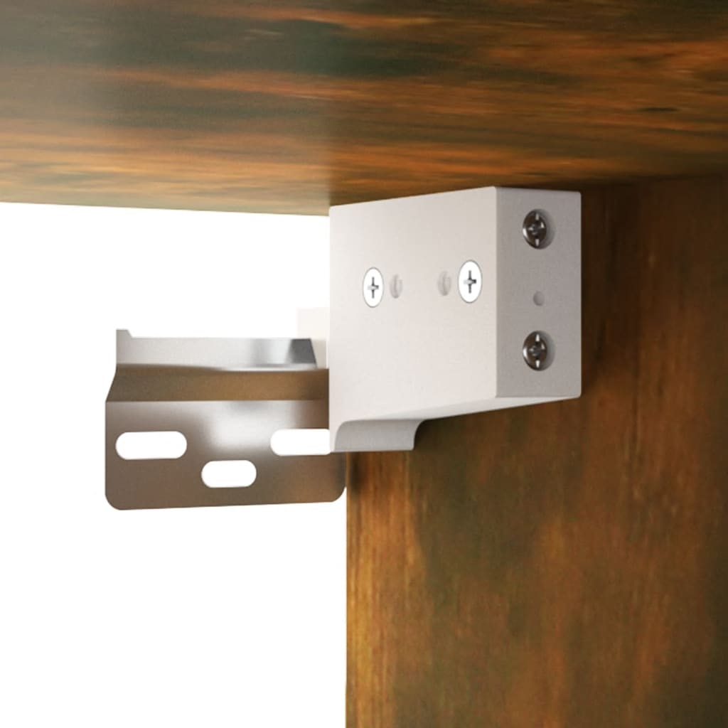 Dulap de perete suspendat, stejar fumuriu, 34,5x34x90 cm Lando - Lando