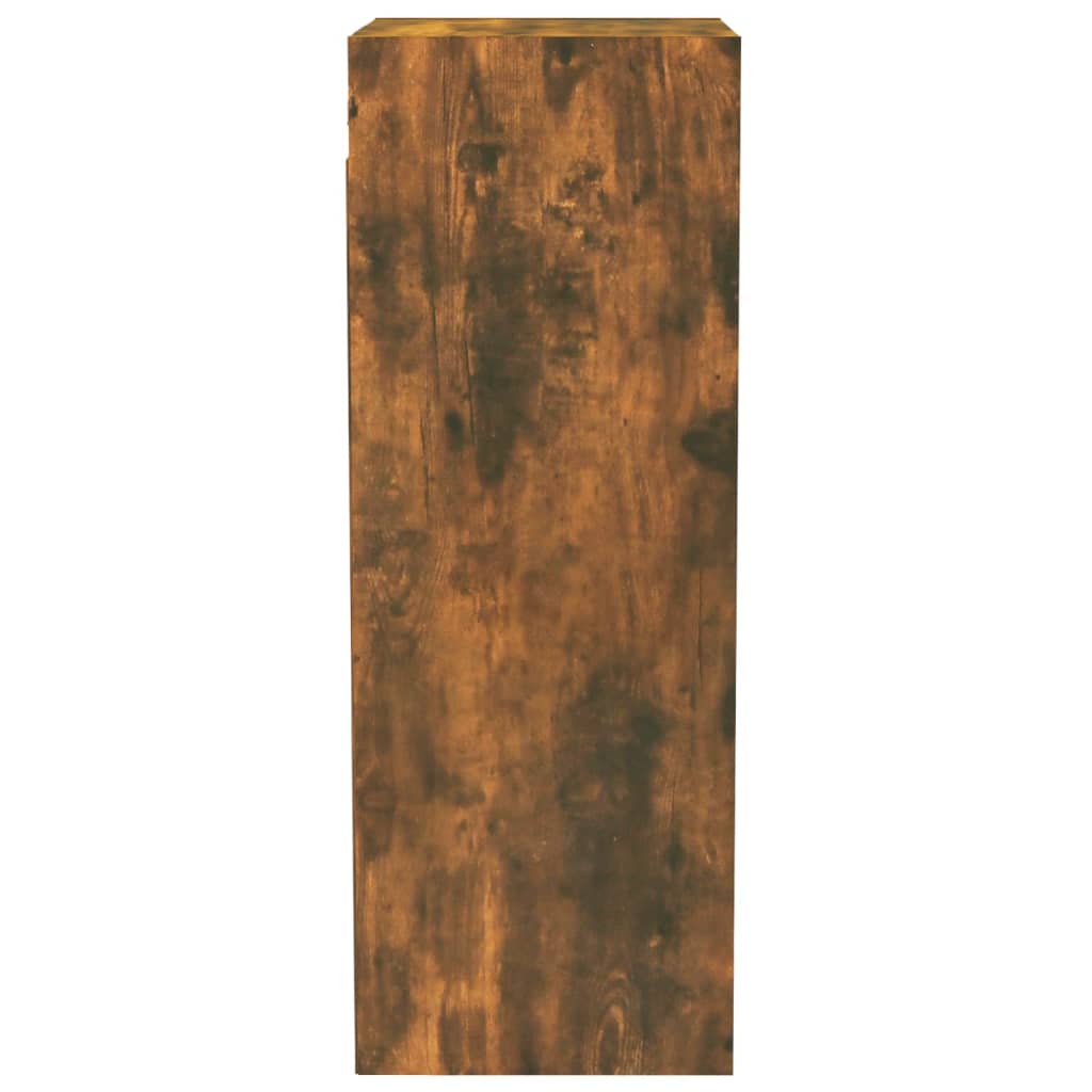 Dulap de perete, stejar fumuriu, 34,5x32,5x90 cm, lemn compozit Lando - Lando