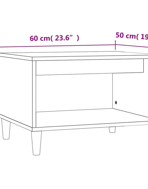 Загрузите изображение в средство просмотра галереи, Măsuță de cafea, gri sonoma, 60x50x40 cm, lemn compozit Lando - Lando

