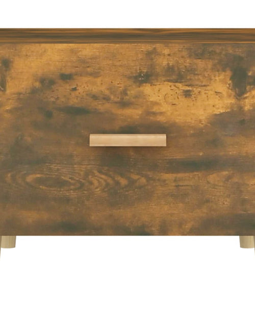 Загрузите изображение в средство просмотра галереи, Măsuță de cafea, stejar fumuriu, 50x50x40 cm, lemn compozit Lando - Lando
