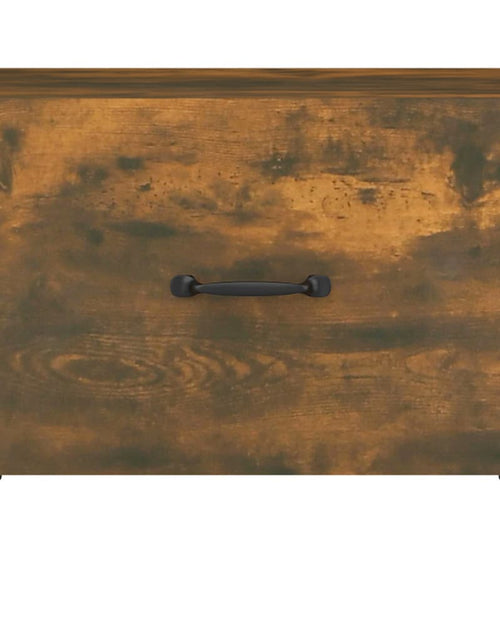 Încărcați imaginea în vizualizatorul Galerie, Măsuță de cafea cu picioare metalice stejar fumuriu 50x50x40 cm Lando - Lando
