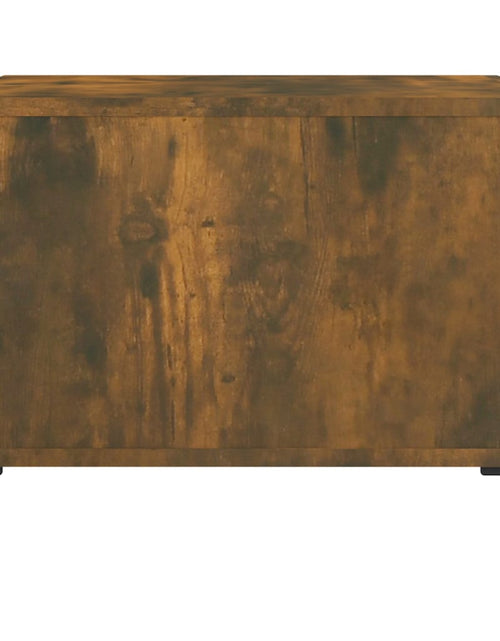 Загрузите изображение в средство просмотра галереи, Măsuță de cafea cu picioare metalice stejar fumuriu 50x50x40 cm Lando - Lando

