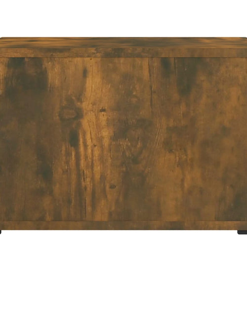 Încărcați imaginea în vizualizatorul Galerie, Măsuțe cafea picioare metalice 2 buc stejar fumuriu 50x50x40 cm Lando - Lando
