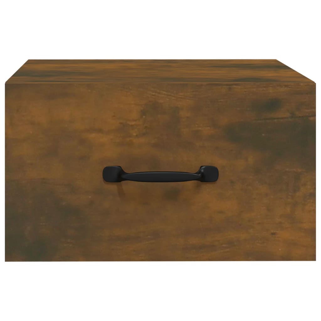 Noptiere de perete, 2 buc., stejar fumuriu, 35x35x20 cm - Lando